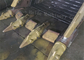 Yellow Mining Excavator Rock Bucket Deepth 1380mm With Hardox Material